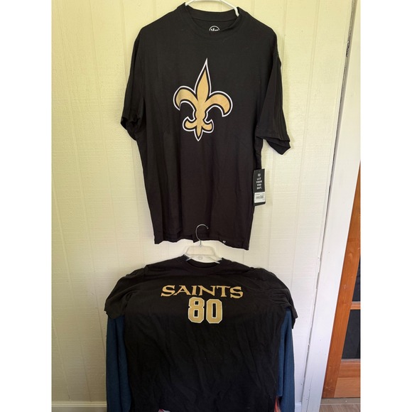 '47 Brand Other - New Orleans Saints T-Shirt Lot XL 47 Brand NWT & Reebok Jimmy Graham 80 Black